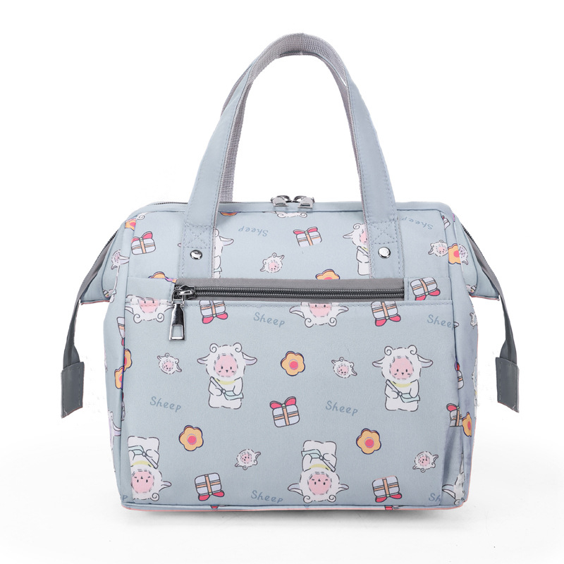 Τσάντα για μεσημεριανό από Oxford ύφασμα, αναπνεύσιμη κατασκευή, καμπύλος ιμάντας ώμου, επένδυση πολυεστέρα