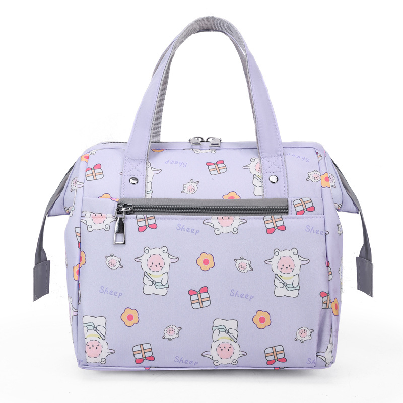 Τσάντα για μεσημεριανό από Oxford ύφασμα, αναπνεύσιμη κατασκευή, καμπύλος ιμάντας ώμου, επένδυση πολυεστέρα