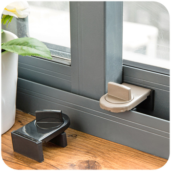 Κλειδαριά παραθύρου συρόμενου με προστασία για παιδιά - Μοντέλο E96-1, κράμα αλουμινίου + πλαστικό, για πόρτες και παράθυρα, μοντέρνος μινιμαλιστικός σχεδιασμός