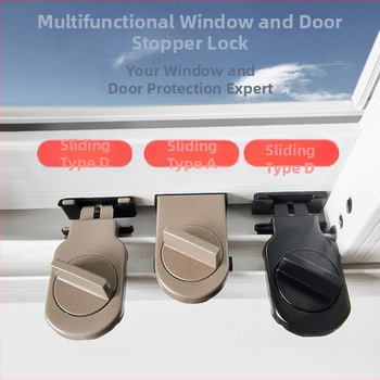 Κλειδαριά παραθύρου συρόμενου με προστασία για παιδιά - Μοντέλο E96-1, κράμα αλουμινίου + πλαστικό, για πόρτες και παράθυρα, μοντέρνος μινιμαλιστικός σχεδιασμός
