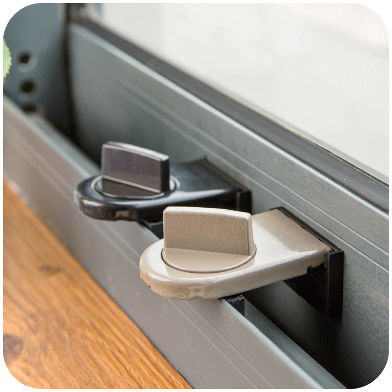 Κλειδαριά παραθύρου συρόμενου με προστασία για παιδιά - Μοντέλο E96-1, κράμα αλουμινίου + πλαστικό, για πόρτες και παράθυρα, μοντέρνος μινιμαλιστικός σχεδιασμός