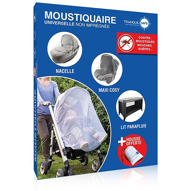 Zīdaiņu ratiņu moskītu tīkls – universāla pilna aizsardzība, augsta profila dizains, viena atvērta durtiņa, pret kukaiņiem, piemērots 1–2 gadiem