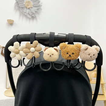 Kuka za kolica i upravljač — karikatura-stil smolna unutarnja skladišna kuka, univerzalna kuka za kolica, bicikle i električne bicikle