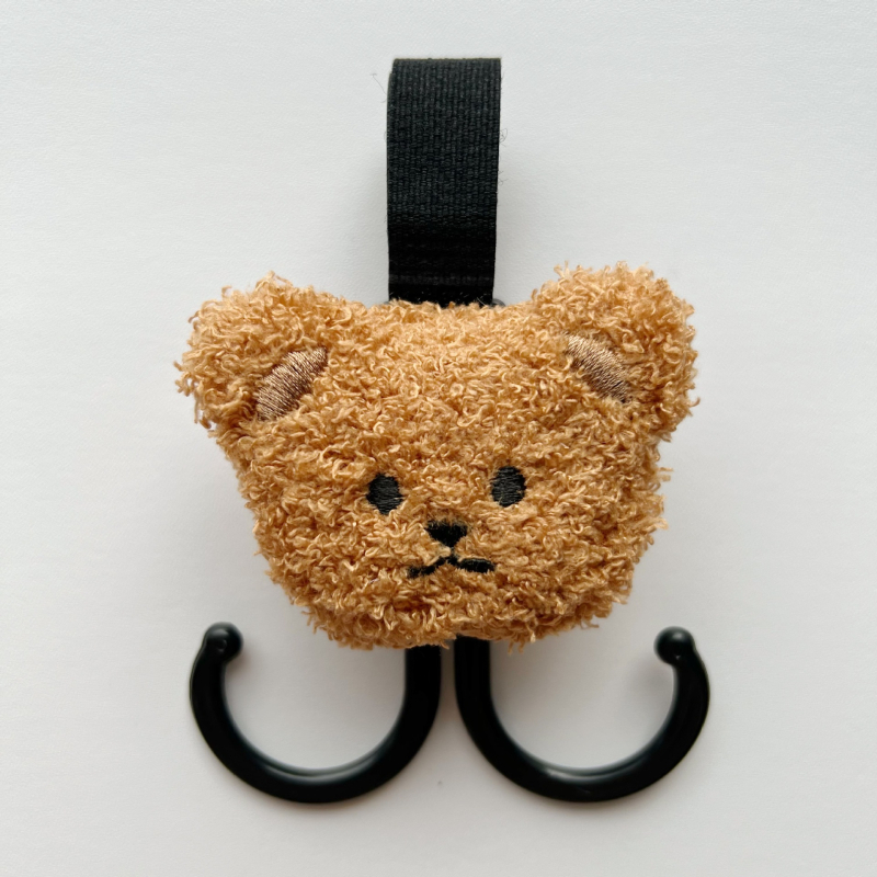 Kuka za kolica i upravljač — karikatura-stil smolna unutarnja skladišna kuka, univerzalna kuka za kolica, bicikle i električne bicikle