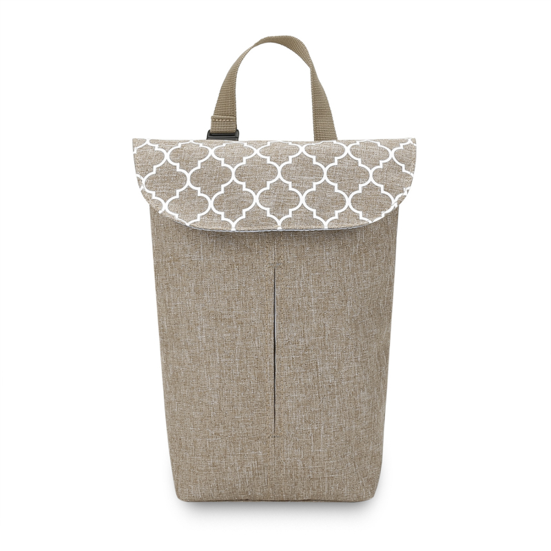 Pelenkák tárolására szolgáló táska – kézitáska formájú, poliészter anyag, többfunkciós, utazáshoz