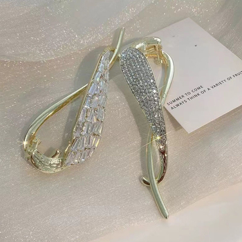 Κλιπ μαλλιών με μοτίβο λουλουδιού, αλουμινένιο, χειροποίητο, κορεατικό στυλ