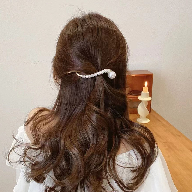 Ukosnica za kosu sa cvjetnim motivom, od legure, ručna izrada, korejski stil