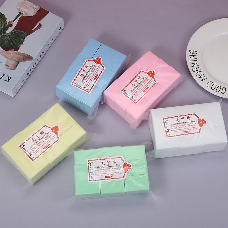 Μαντηλάκια βαμβακιού για αφαίρεση βερνικιού νυχιών, παχύτερα, χωρίς ίνες, μιας χρήσης (1000 τεμάχια; παχύτερα; χωρίς ίνες; για αφαίρεση)