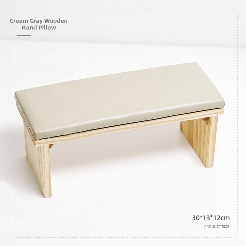 Ξύλινο μαξιλαράκι χεριού για μανικιούρ – μινιμαλιστικό φυσικό ξύλο, μοντέλο Nail Log Hand Pillow, 750 g, διάρκεια ζωής 3 ετών