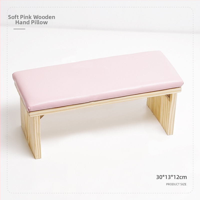 Ξύλινο μαξιλαράκι χεριού για μανικιούρ – μινιμαλιστικό φυσικό ξύλο, μοντέλο Nail Log Hand Pillow, 750 g, διάρκεια ζωής 3 ετών