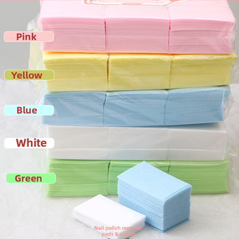 Φύλλα βαμβακιού για αφαίρεση βερνικιού νυχιών – Golden Pure Color, μονή συσκευασία