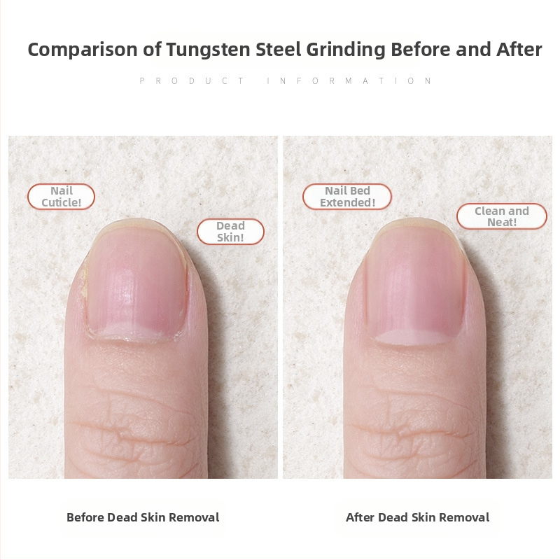 Κεφαλή λείανσης νυχιών από βολφράμιο ατσάλι, ανοξείδωτος χάλυβας, μη θερμαινόμενη, για αφαίρεση και σχήμα νυχιών