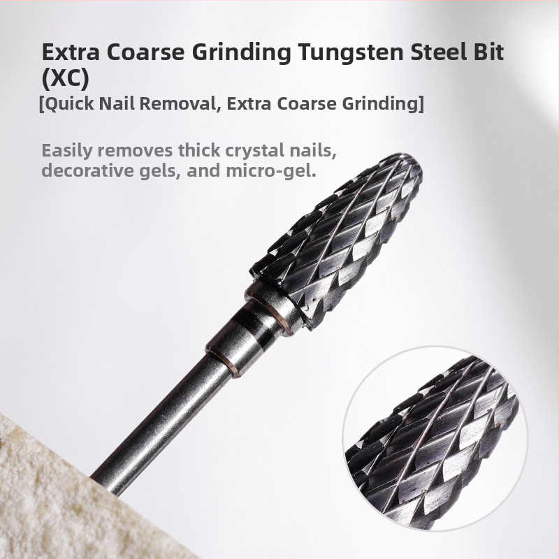 Κεφαλή λείανσης νυχιών από βολφράμιο ατσάλι, ανοξείδωτος χάλυβας, μη θερμαινόμενη, για αφαίρεση και σχήμα νυχιών