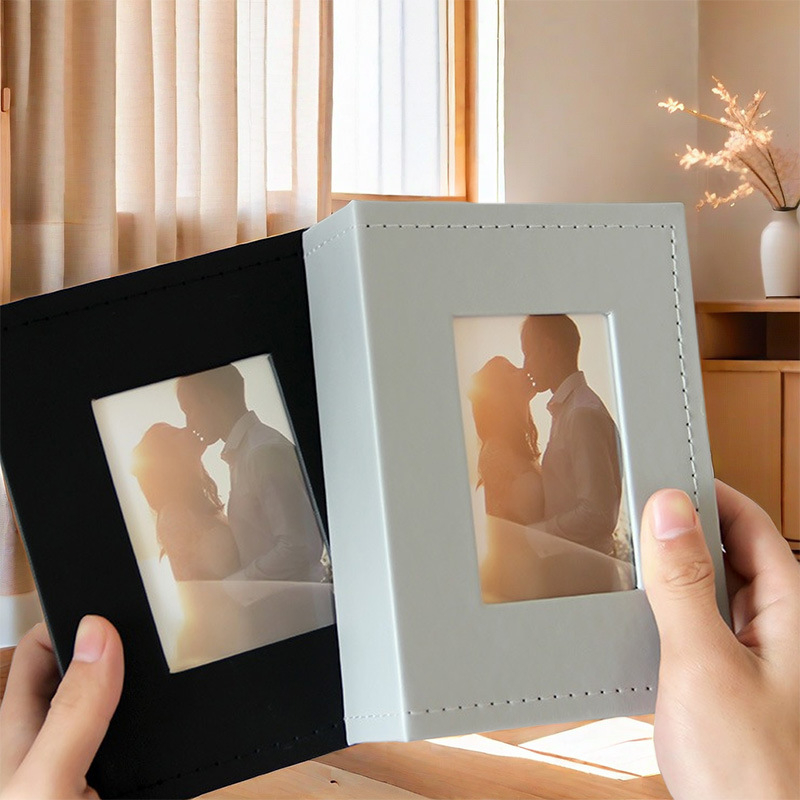 Фотоалбум с PU кожа, разделяеми страници, лепено подвързване, 50 страници, сватбен спомен