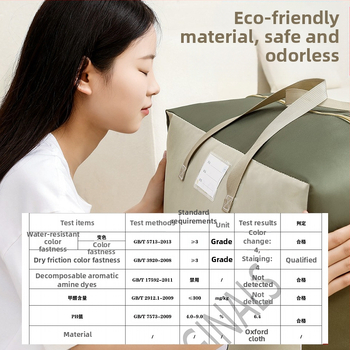 Τσάντα αποθήκευσης παπλωμάτων, οργανωτής σε σχήμα τσάντας από Oxford ύφασμα, πολυλειτουργική για μετακόμιση και αποθήκευση στο σπίτι