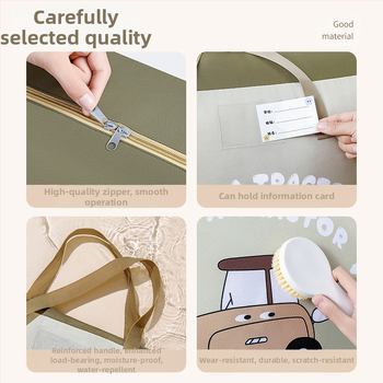 Τσάντα αποθήκευσης παπλωμάτων, οργανωτής σε σχήμα τσάντας από Oxford ύφασμα, πολυλειτουργική για μετακόμιση και αποθήκευση στο σπίτι