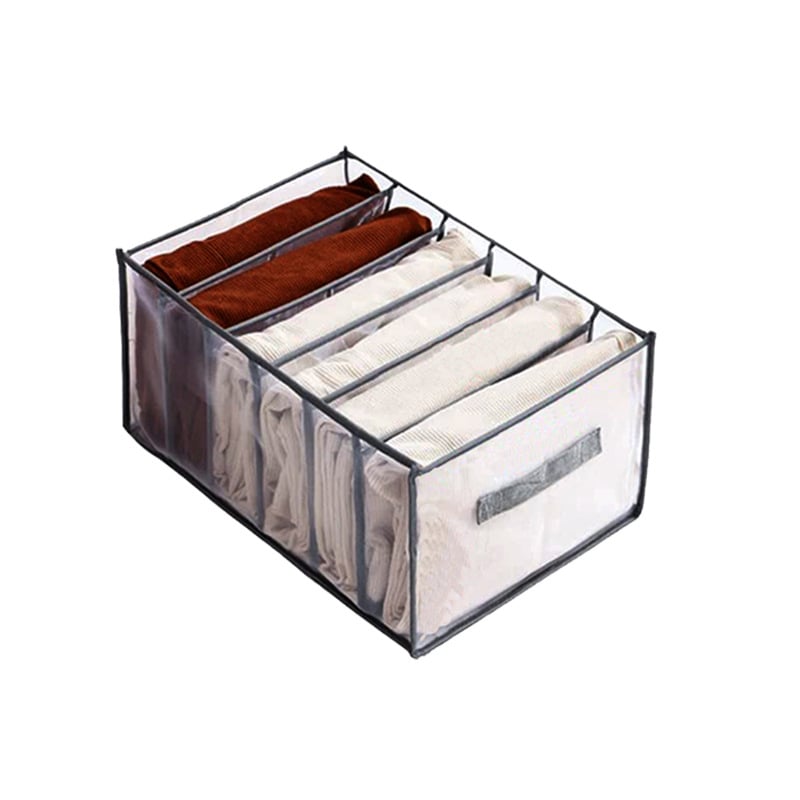 Cub de depozitare din plasă – nylon + plasă, organizator multipurpose pentru lenjerie și accesorii (model Mesh storage)