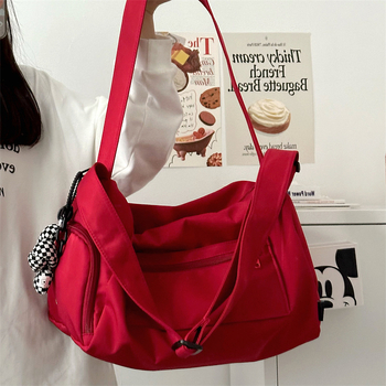 Νάιλον τσάντα γυμναστικής και γιόγκα με διαχωρισμό στεγνών-βρεγμένων, χωρητικότητα 20–35 L, ελαφριά, διακριτικό crossbody για ταξίδια