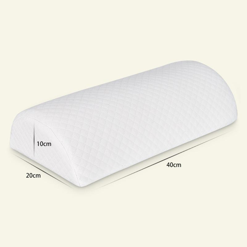 Възглавничка за крак с полумесна форма, памет пяна със забавено възстановяване, покритие полиестерно-памучно, пълнеж 100% полиуретан