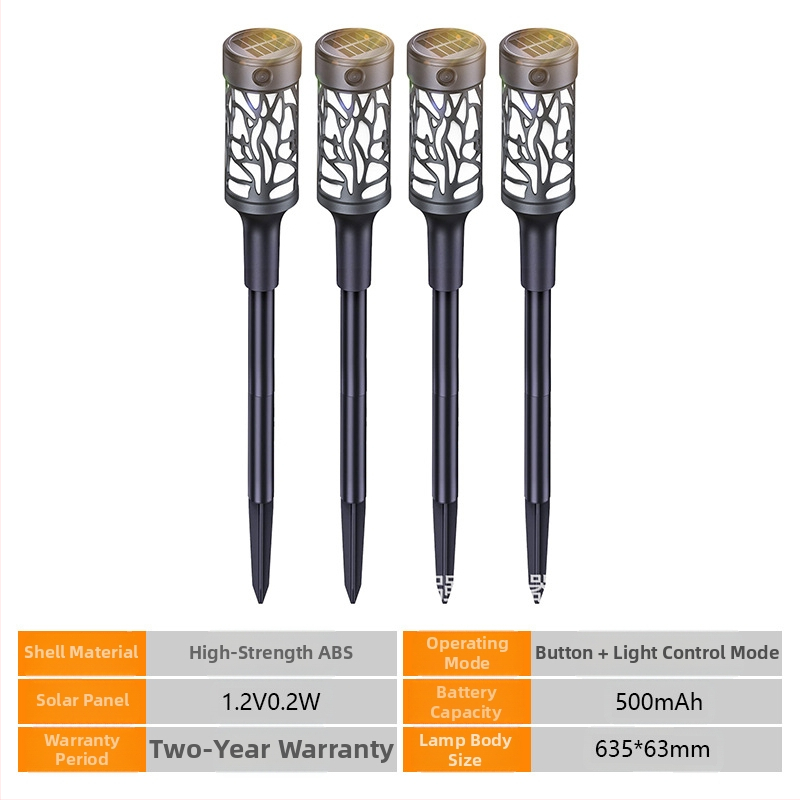 Saulės kiemo lemputė vejai, 10W LED, IP55 atspari vandeniui, ABS korpusas, veikimo laikas 6–12 val.