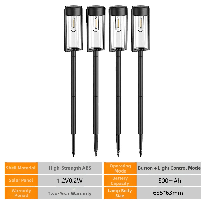 Saulės kiemo lemputė vejai, 10W LED, IP55 atspari vandeniui, ABS korpusas, veikimo laikas 6–12 val.