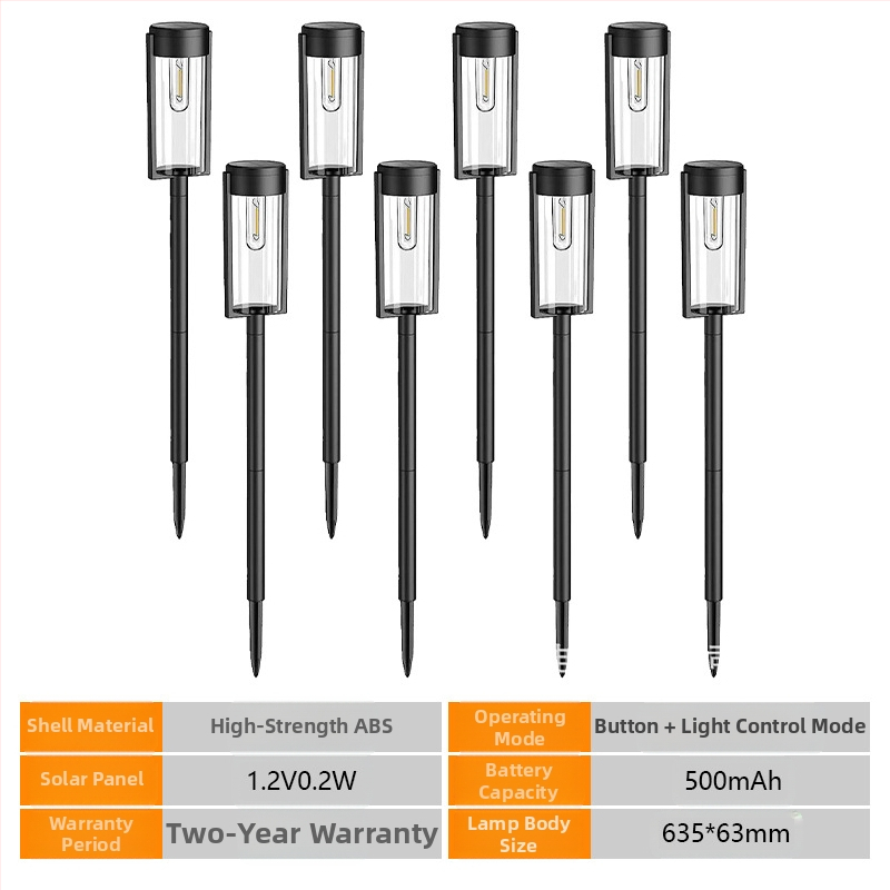 Saulės kiemo lemputė vejai, 10W LED, IP55 atspari vandeniui, ABS korpusas, veikimo laikas 6–12 val.