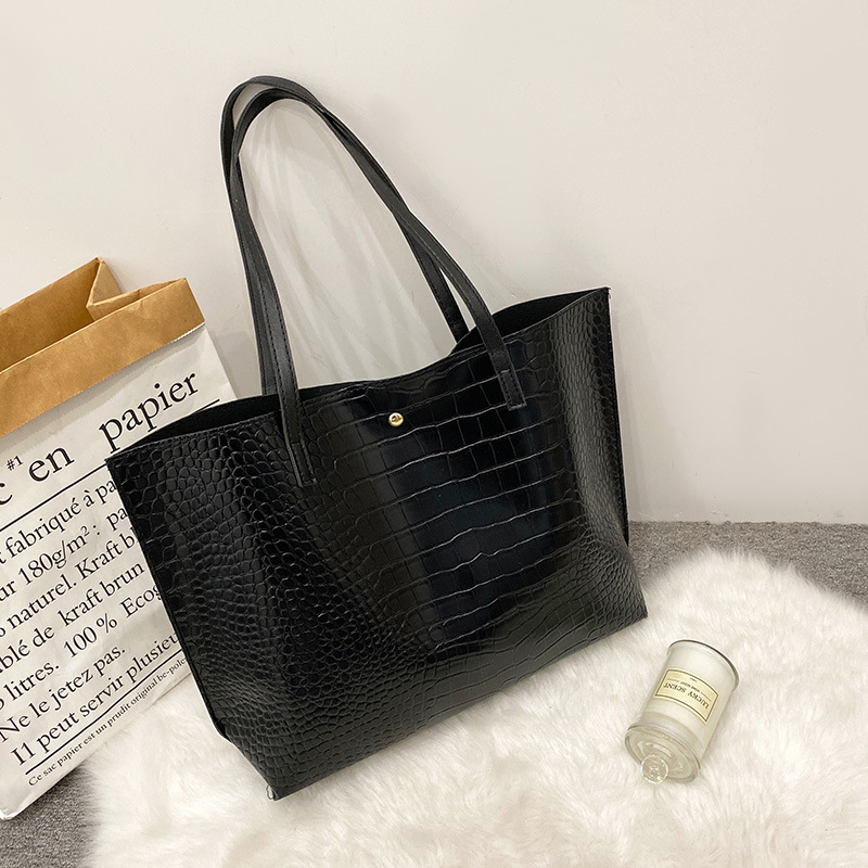 Rucsac PU cu model crocodil, formă orizontală pătrată, închidere magnetică, buzunar pentru cameră, căptușeală din piele sintetică