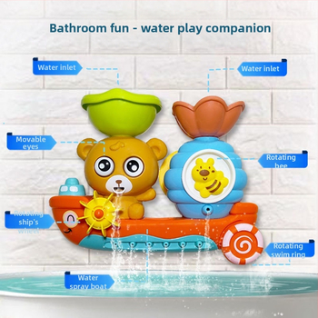 Lāča ūdens kravas automašīna – vannas rotaļlieta ūdens spēlēm, ABS, 4–6 gadi, Chenghai, Ķīna