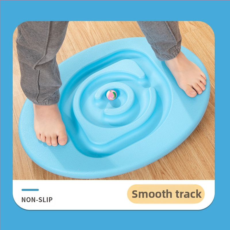 Детски баланс борд с охлювна и яйцеобразна форма за сетивно и фокус обучение, екологичен материал, развитие на зрението, когнитивно развитие и координация ръка-око (за деца 4–6 г.)