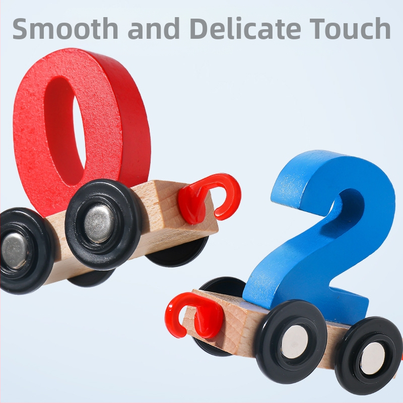 Дървени конструктори за влак за деца, 4-6 г., 0-38 части