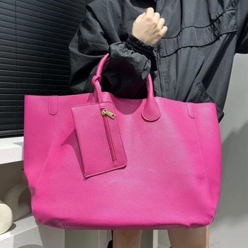 Női PU bőrtok tote — városi minimalist stílus, PU anyag, cipzárnyitás, poliészter bélés, vízszintes négyzet alakú
