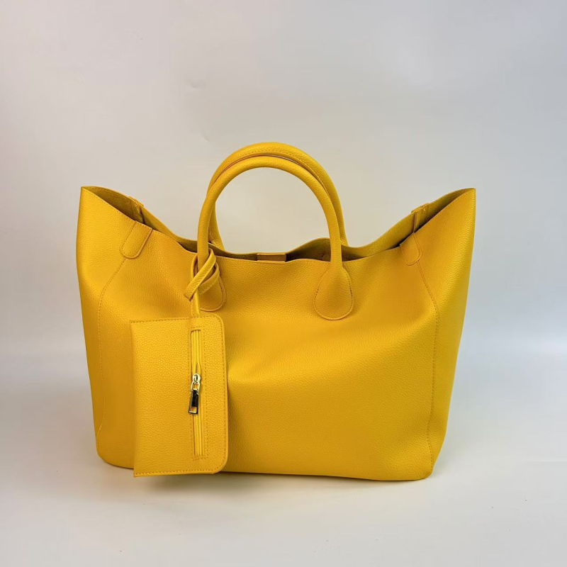 Női PU bőrtok tote — városi minimalist stílus, PU anyag, cipzárnyitás, poliészter bélés, vízszintes négyzet alakú