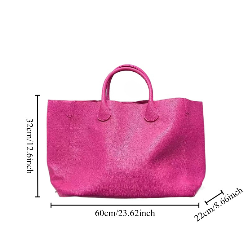 Női PU bőrtok tote — városi minimalist stílus, PU anyag, cipzárnyitás, poliészter bélés, vízszintes négyzet alakú