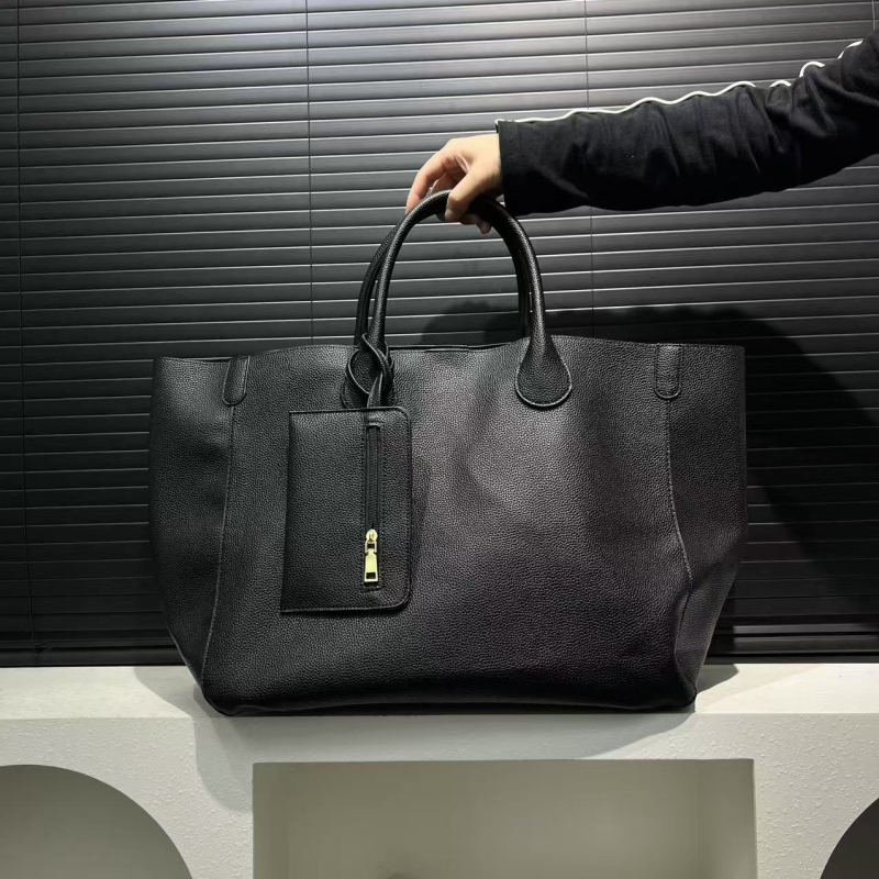 Női PU bőrtok tote — városi minimalist stílus, PU anyag, cipzárnyitás, poliészter bélés, vízszintes négyzet alakú