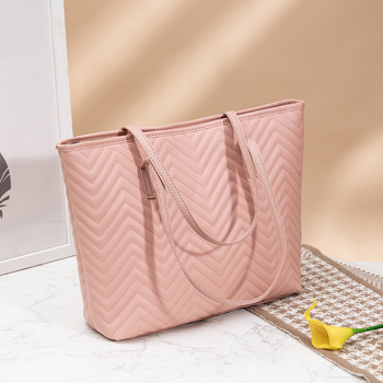 Tote bag Urban Simplicity PU — вертикална квадратна форма, цип, триизмерен дизайн