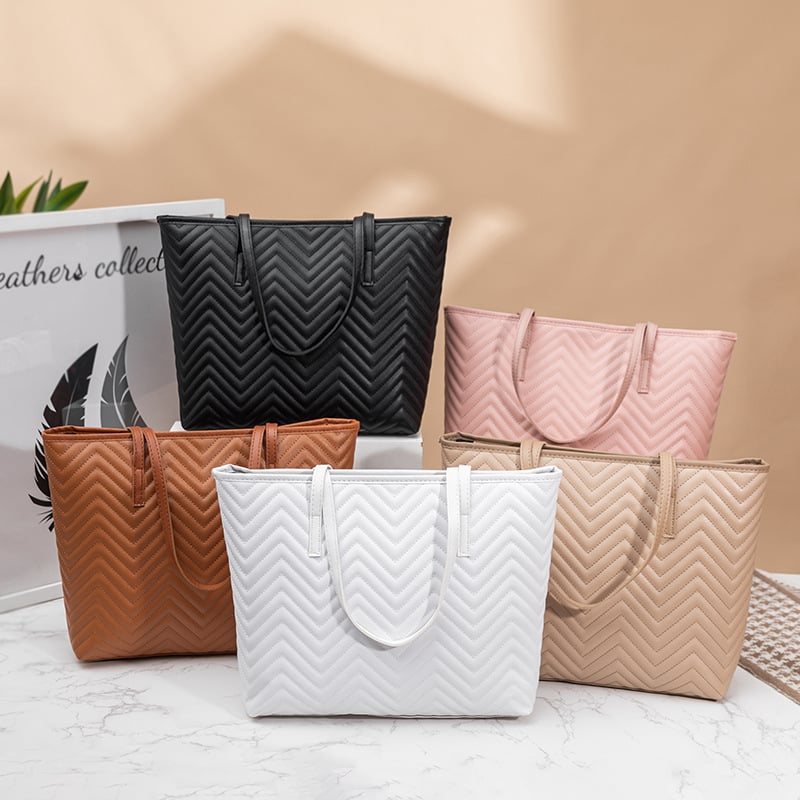 Tote táska Urban Simplicity PU anyag, vertikális négyszögletes forma, cipzár, háromdimenziós táska