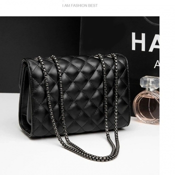 Γυναικεία τσάντα ώμου – διαμαντωμένο quilted σχέδιο με αλυσίδα, corduroy ύφασμα, επένδυση PU, κλείσιμο με λουκέτο, κατάλληλη για βόλτες/ταξίδια