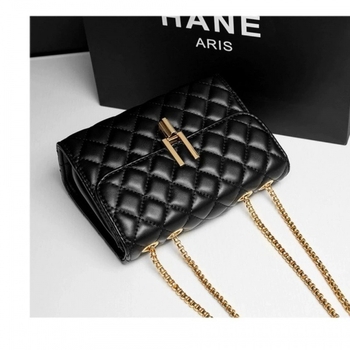 Γυναικεία τσάντα ώμου – διαμαντωμένο quilted σχέδιο με αλυσίδα, corduroy ύφασμα, επένδυση PU, κλείσιμο με λουκέτο, κατάλληλη για βόλτες/ταξίδια