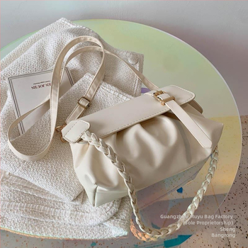 Sheng bangrong πλατινέ PU τσάντα δρόμου μόδας με εσωτερικό διαμέρισμα με φερμουάρ, σκληρή κατασκευή για καθημερινή χρήση