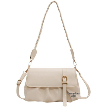 Sheng bangrong πλατινέ PU τσάντα δρόμου μόδας με εσωτερικό διαμέρισμα με φερμουάρ, σκληρή κατασκευή για καθημερινή χρήση