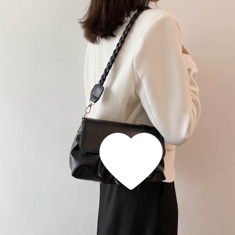 Sheng bangrong geantă PU în stil stradal, cu compartiment interior cu fermoar, construcție rigidă, pentru utilizare zilnică