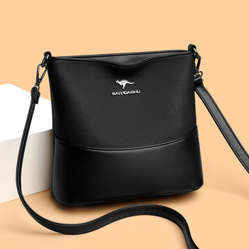 Τσάντα bucket από PU, αστικός μινιμαλισμός, κλείσιμο με φερμουάρ, επένδυση πολυεστέρα, εσωτερικές τσέπες για κινητό και ταυτότητα