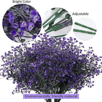 Ārējā mākslīgā karājošā auga, 7 galvas Willow, plastmasa, injekcijas liešana, simulēta veģetācija