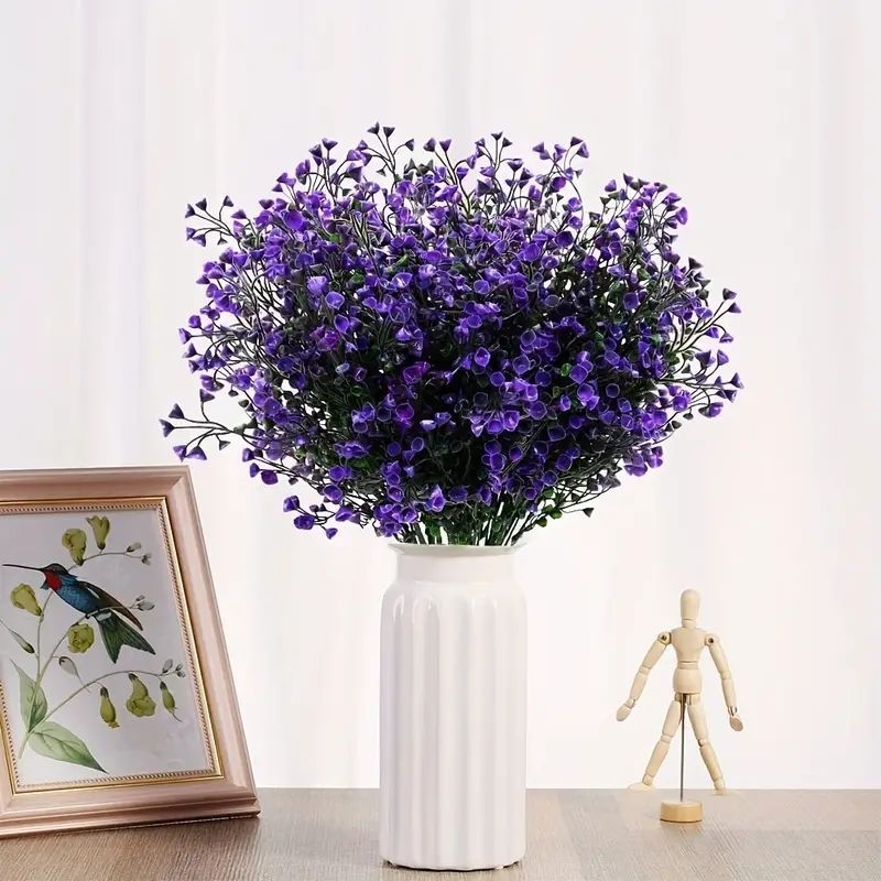 Ārējā mākslīgā karājošā auga, 7 galvas Willow, plastmasa, injekcijas liešana, simulēta veģetācija