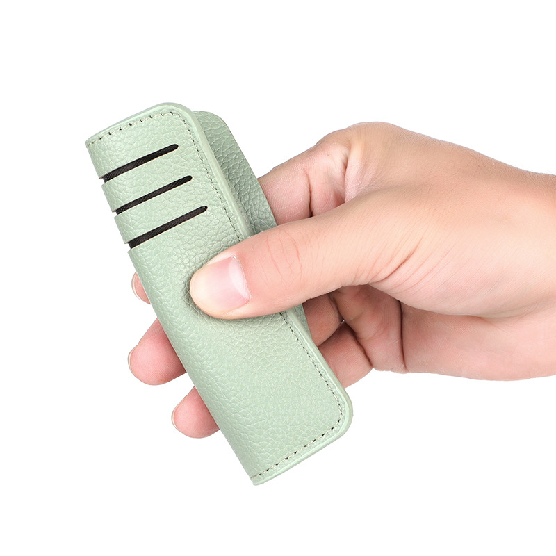 DEABOLAR PU ādas kartes maciņš 5 kartēm — Universāls, Ļoti viegls, Pret zādzībām