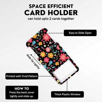 Dole πλαστική θήκη για κάρτες με σχέδιο φύλλων λουλουδιών; δυνατότητα ιδιωτικής ετικέτας; μοντέρνο μινιμαλιστικό στυλ.