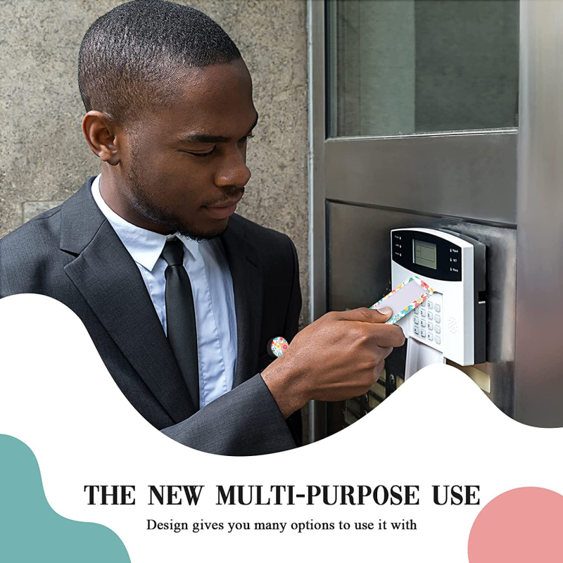 Dole πλαστική θήκη για κάρτες με σχέδιο φύλλων λουλουδιών; δυνατότητα ιδιωτικής ετικέτας; μοντέρνο μινιμαλιστικό στυλ.