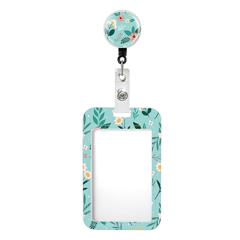 Dole πλαστική θήκη για κάρτες με σχέδιο φύλλων λουλουδιών; δυνατότητα ιδιωτικής ετικέτας; μοντέρνο μινιμαλιστικό στυλ.