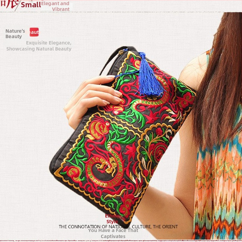 Drobės telefono krepšys, minkštas, horizontalaus kvadrato formos su užtrauktuku, kasdieniam naudojimui