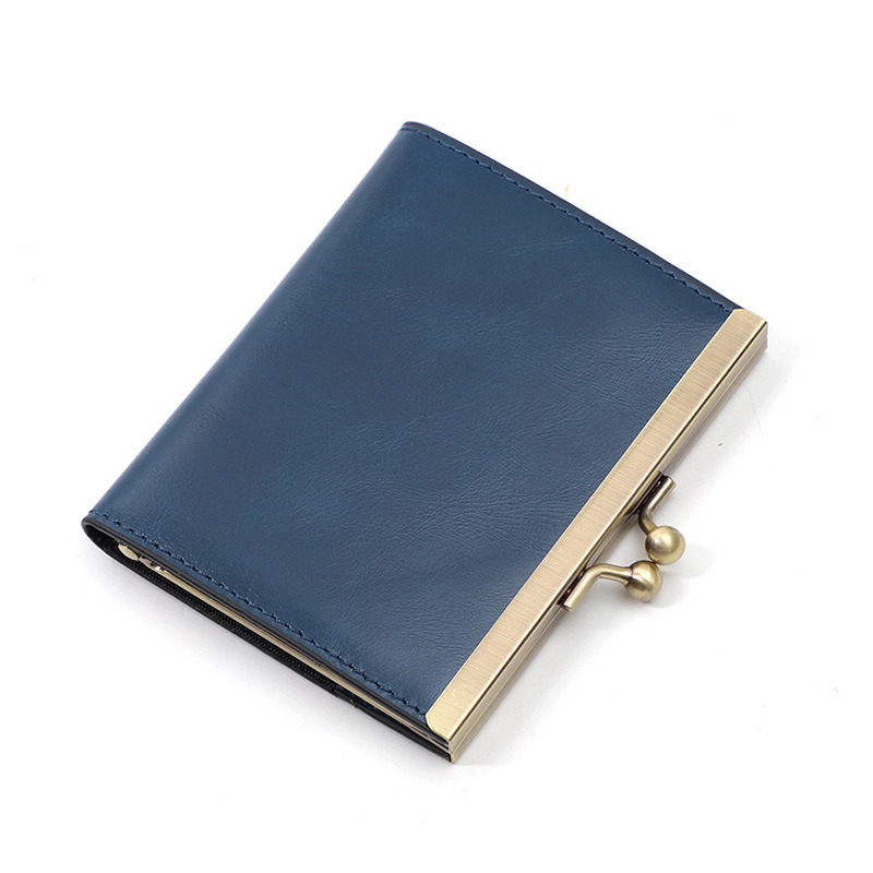 Moterų kortelių dėklas iš natūralios odos, daug kortelių kiščių, Modelis Q055 (natūrali oda; karvių oda; vienos spalvos; moterims; Q055)